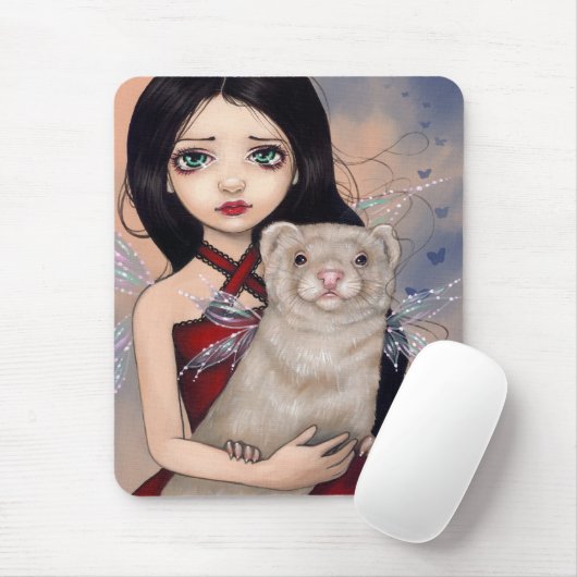 "Winged Ferret" Mousepad Muismat (Met muis)