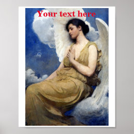 Winged Figure Poster