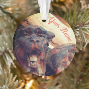 Winged Gargoyle Cat Acrylversiering Ornament