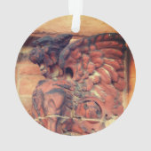 Winged Gargoyle Cat Acrylversiering Ornament (achterkant)