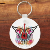 Winged gitaar sleutelhanger (Voorkant)