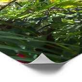 Winged Guardian Garden Angel Tropisch Poster Foto (Hoek)