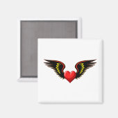 Winged hart magneet (Voorkant / Achterkant)