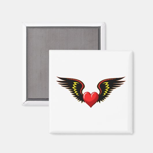 Winged hart magneet (Voorkant / Achterkant)
