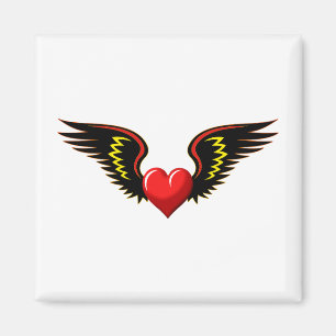 Winged hart magneet