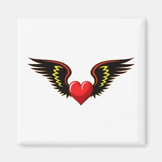 Winged hart magneet (Voorkant)