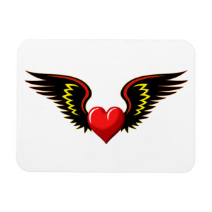 Winged hart magneet