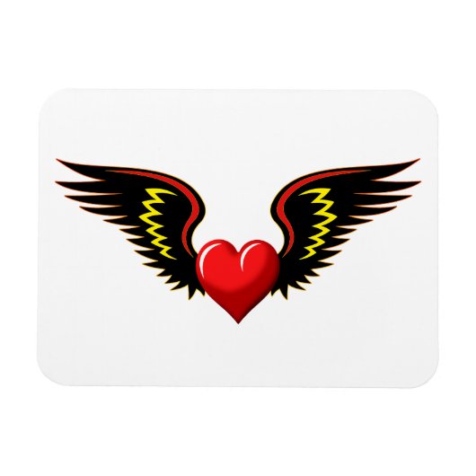 Winged hart magneet (Horizontaal)