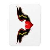 Winged hart magneet (Verticaal)