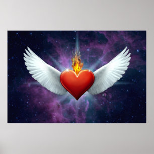 Winged hart poster