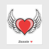 Winged hart Sticker (Vel)