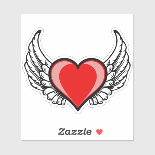 Winged hart Sticker (Vel)