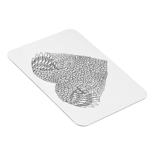 Winged hartenwieg magneet (Rechterzijde)