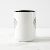 Winged hartenwieg mok (Midden)
