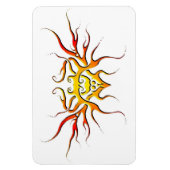 Winged harttribaal ontwerp - rood magneet (Verticaal)