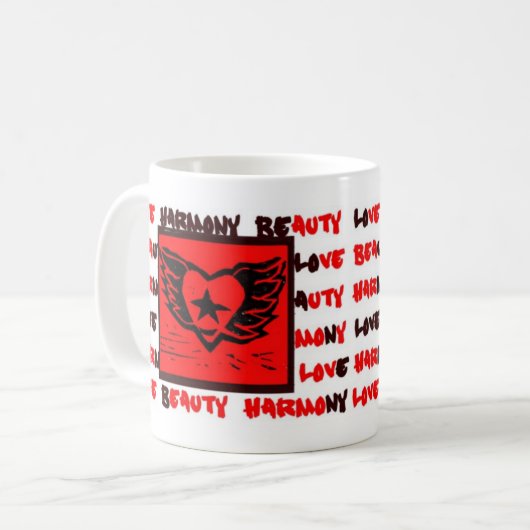 Winged Heart Graffiti mok (Voorkant links)