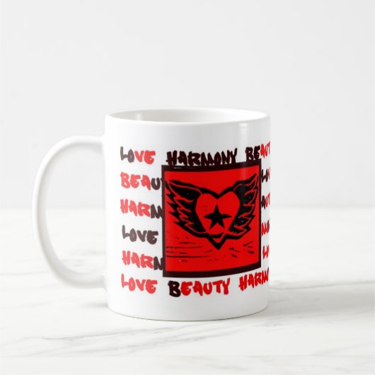 Winged Heart Graffiti mok (Links)