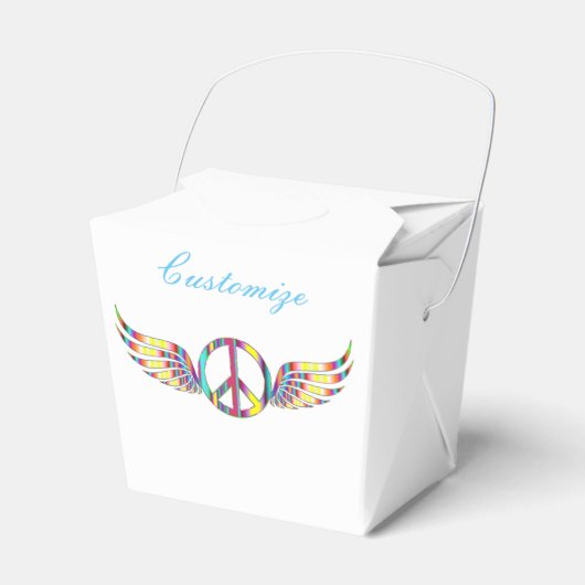 Winged Hippie Peace Symbol Thunder_Cove Bedankdoosjes (Voorkant Zijde)