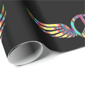 Winged Hippie Peace Symbol Thunder_Cove Cadeaupapier (Rol Hoek)