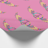 Winged Hippie Peace Symbol Thunder_Cove Cadeaupapier (Hoek)