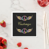 Winged Hippie Peace Symbol Thunder_Cove Servet (Insitu)