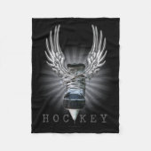 Winged Hockey Fleece Deken (Voorkant)