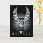 Winged Hockey Kaart (Gele Bloem)
