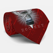 Winged Hockey Personalized stropdas (Opgerold)