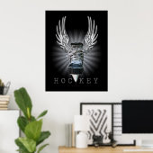 Winged Hockey Poster (Thuiskantoor)