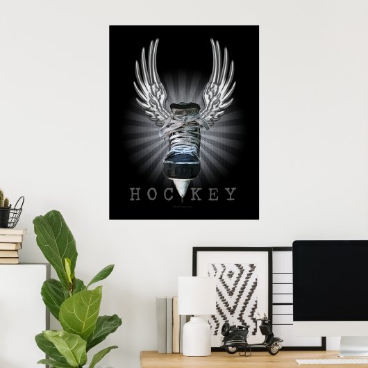 Winged Hockey Poster (Thuiskantoor)