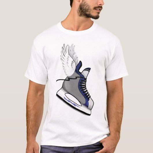 Winged Hockey Schaats t-shirt (Voorkant)
