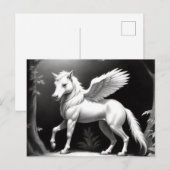 Winged Horse Fantasy Art Briefkaart (Voorkant / Achterkant)