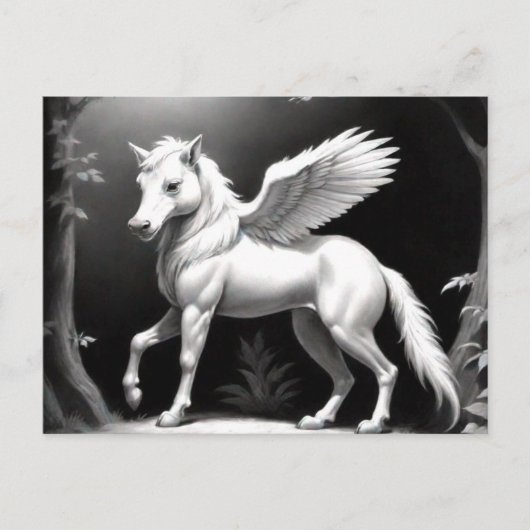 Winged Horse Fantasy Art Briefkaart (Voorkant)