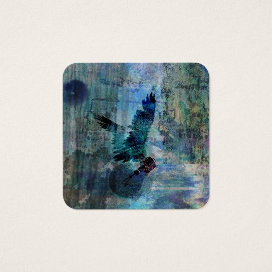 Winged idee abstract vierkante visitekaartjes (Voorkant)