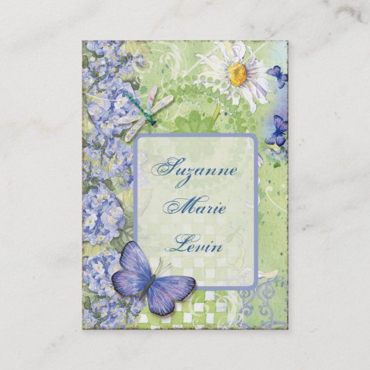 Winged juwelen in Daisy Visitekaartjes (Voorkant)