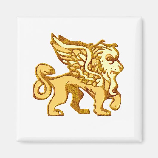 Winged lion magneet (Voorkant)