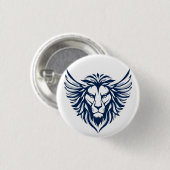 Winged lion ronde button 3,2 cm (Voorkant /achterkant)