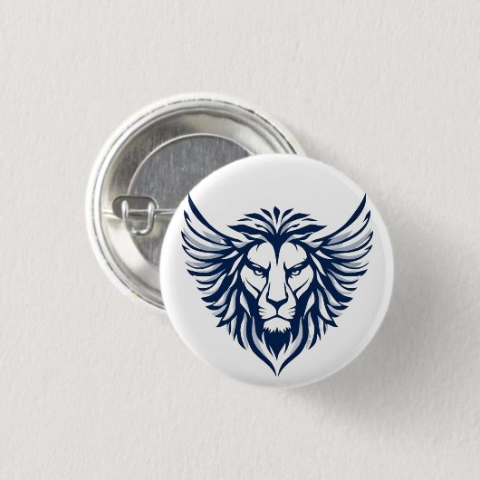 Winged lion ronde button 3,2 cm (Voorkant /achterkant)