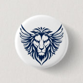 Winged lion ronde button 3,2 cm (Voorkant)