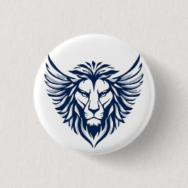 Winged lion ronde button 3,2 cm