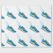 Winged loopschoen cadeaupapier (Vlak)