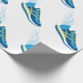 Winged loopschoen cadeaupapier (Hoek)