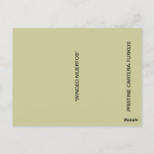 WINGED MUERTOS BRIEFKAART (Achterkant)