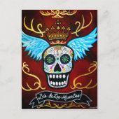 WINGED MUERTOS BRIEFKAART (Voorkant)