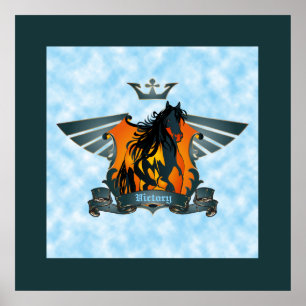 Winged overwinning - Poster