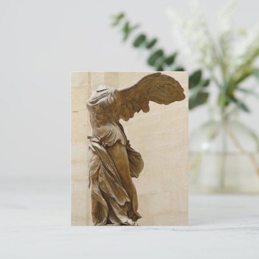 Winged overwinning van Samothrace Briefkaart (Staand voorkant)