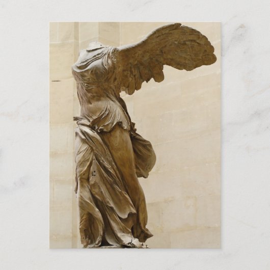 Winged overwinning van Samothrace Briefkaart (Voorkant)