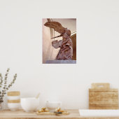 Winged overwinning van Samothrace Poster (Keuken)