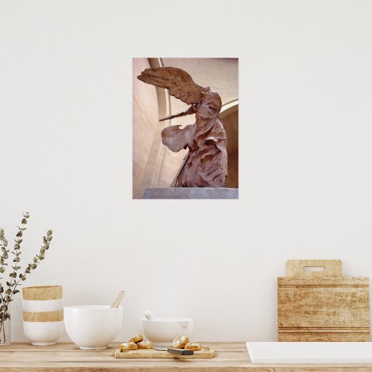Winged overwinning van Samothrace Poster (Keuken)