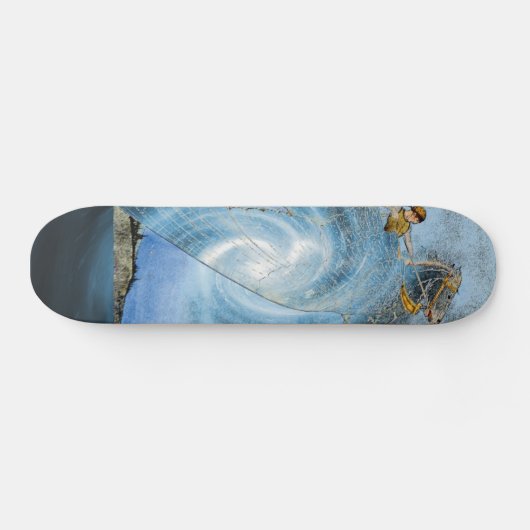 Winged paardenkarton skateboard (Horizontaal)